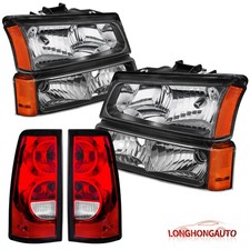 Black Housing Headlights Red Tail Light For 2003-2006 Chevy Silverado 1500 2500 Black Housing Headlights Red Tail Light For 2003-2006 Chevy Silverado 1500 2500