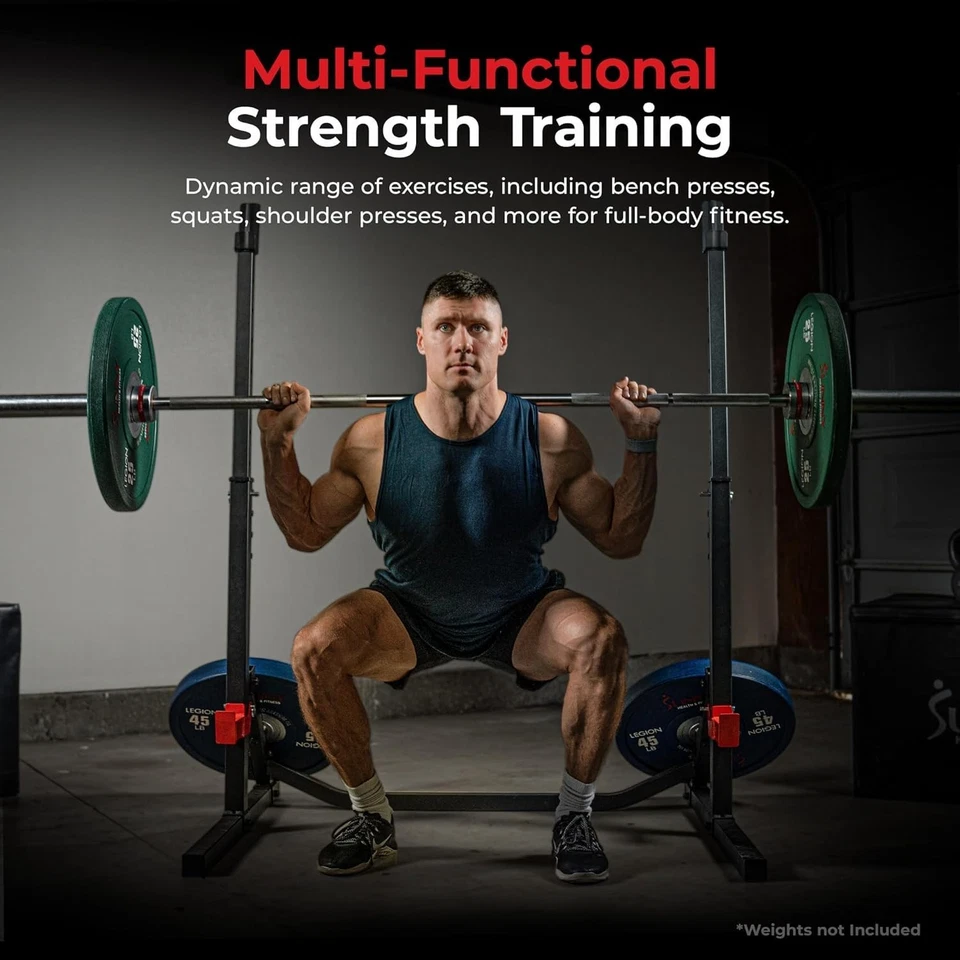 Multifunctional Steel Home Gym Equipment with Adjustable Bench and Squat Stand - Image 3 of 4