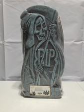 Halloween Tombstone 5pc foam realistic Stone Finish some color rubbed off of top