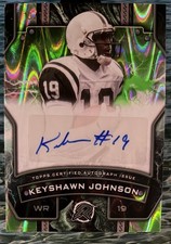 💥2025 Topps Resurgence💥KEYSHAWN JOHNSON AUTO 13/15  Lime Green POWER SURGE