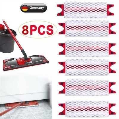 8x Ersatz Wischbezug geeignet für 2in1 Vileda UltraMax Neu für Vileda Ultramat