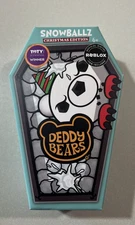 NEW 2025 Deddy Bears SNOWBALLZ Holiday/Christmas Edition Plush with ROBLOX CODE
