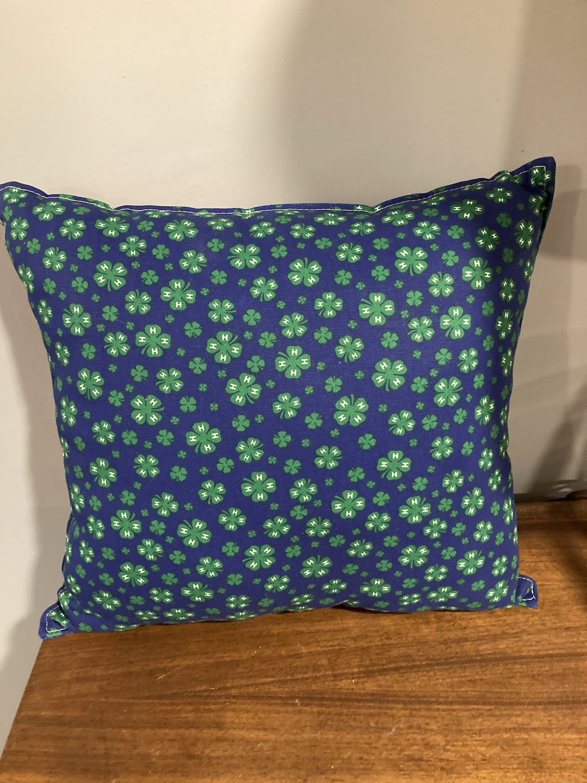 4-H  4H Pillow Complete Country Girl Farmhouse Hearts Hands Motto 15” X 15”