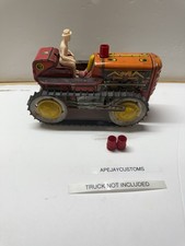 2 red stacks for Marx Tin Wind-up Red Climbing Tractor TD 18 Diesel 12 Litho