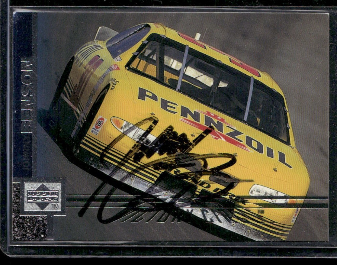 Signed 1998 Upper Deck Victory Circle #75 Johnny Benson - IP Auto