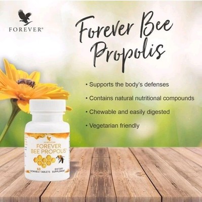  Forever Bee Propolis  60 Chewable Tablets,,boost immunity