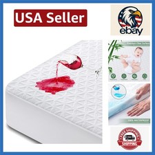 Twin XL Waterproof Mattress Pad with 3D Air Fabric - Soft Noiseless Comfort