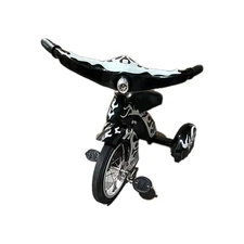 Morgan Hot Rod Tricycle Bike Black W/ Blue Flames Picture Prop Vintage HTF Rare