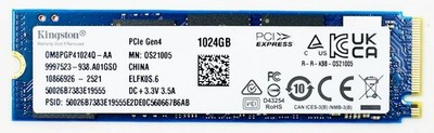 Kingston 1TB M.2 2280 PCIe Gen4x4 NVMe SSD - OM8PGP41024Q | eBay