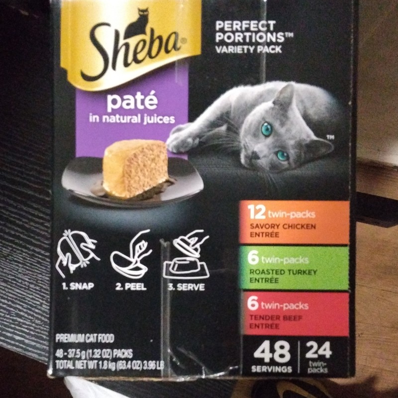 Sheba Wet Cat Food – 48 pc | Perfect Portions Variety Pack | chicken turkey beef