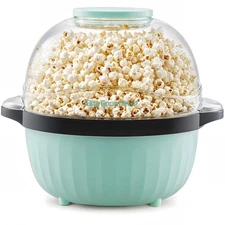 Elite Gourmet 4.5 Quart Hot Oil Popcorn Maker with Easy Clean Nonstick Plate