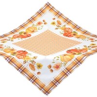 Tischdecke Halloween Mitteldecke Stoff 85X85 KüRbis Spitze TischwäSche Herbst