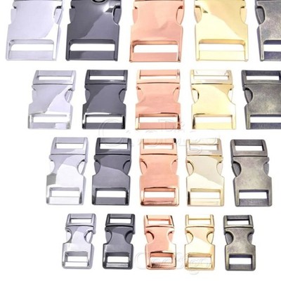 Metal 10mm 15mm 20mm 25mm Side Release Buckle Clasp for Paracord Bracelet
