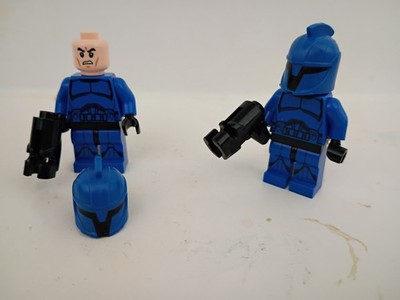 (2) CUSTOM Star Wars  Coruscant Senate Commando Brick Minifigure lot!