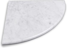 9'' Natural Marble Corner Shower Shelf Bathroom Marble Corner Shelves Bath Wall