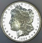 1884 S MORGAN IMPOSSIBLE FIND! SEMI PROOF LIKE! FULL FROSTY FEATHERS! NR #64362