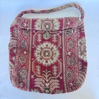 Antique US Civil War Era Original Carpet Bag Purse Haversack Brass Lock And Key