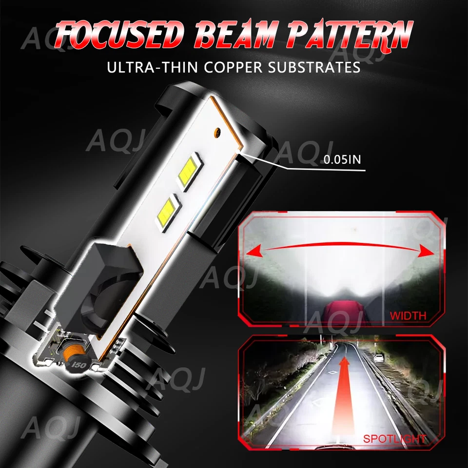 For Chevrolet	Aveo5 2006-2008 Combo LED Headlight High/Low+Fog Light Bulbs*4 - Image 2 of 4