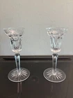 Vintage pair of Waterford crystal candle holders - 6" high