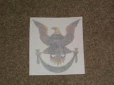 Jumbo “Halls Safe Co." Emblem/Sticker, Reproduction, Eagle