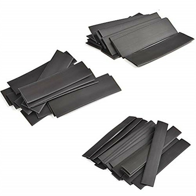127Pcs Black Glue Weatherproof Heat Shrink Sleeving Tubing Tube