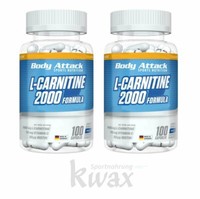 (Eur 219,55/Kg) 2Er-Pack Body Attack L-Carnitine Caps 2X 100 Kapseln