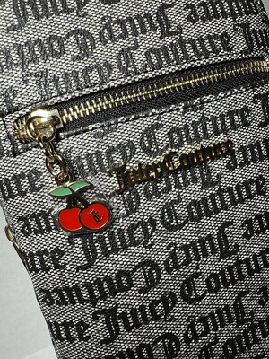 Juicy Couture Status Black Beige Juicy Fruit Sling Backpack  display picture 1