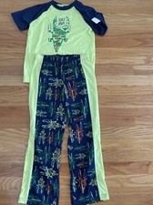 NWT Gymboree Boys  Snack Attack  Gators Pjs Pajamas 2pcs Set Size 5/6