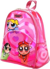 The Powerpuff Girls Clear Pink 11" Mini Backpack Bag NEW WITH TAGS 