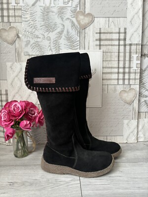 Dolce&Gabbana D&G Junior Black Suede Boots uk 4 eu 36