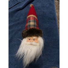 Ceramic Santa shelf sitter. With hat