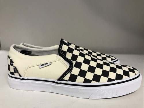 vans asher checkerboard black