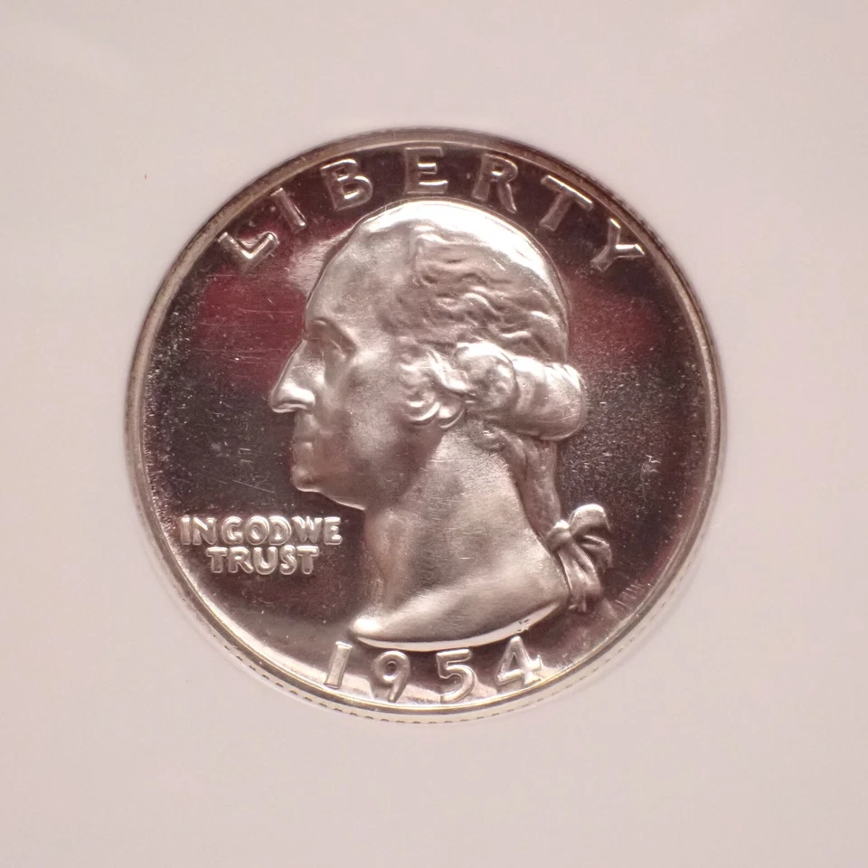 1954 Washington Quarter NGC PF 66 Cameo Famed Jules Reiver Collection - Image 3 of 4
