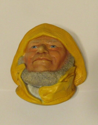 Helmsman Legend Products Chalkware Head Mask Signed F Wright England 1984