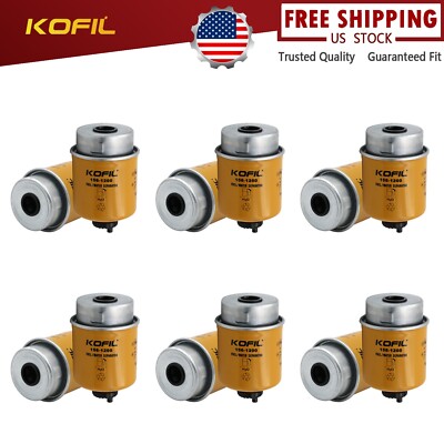[6set]156-1200 Diesel Fuel Water Separator Filter For CAT  Caterpillar Fast Ship