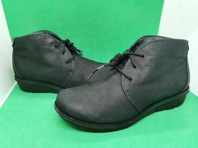 Dansko Joy Ankle Boots Booties Shoes Women's Size 39 EU/8 US Black Leather 