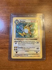 Raichu 14/102 Base Set (Shadowless) Holo for sale online | eBay