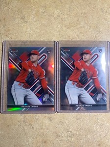 2022 Topps Finest Reid Detmers RC Refractor & Base Angels #26