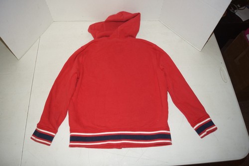 GAP KIDS Red Logo HOODIE Full Zip Up Hooded Sweatshirt & Pants Sz M (8) - Picture 2 of 8