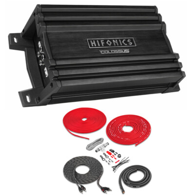 Hifonics HCM-800.4D 800W Peak Class-D 4-Channel Amplifier with Amp Kit