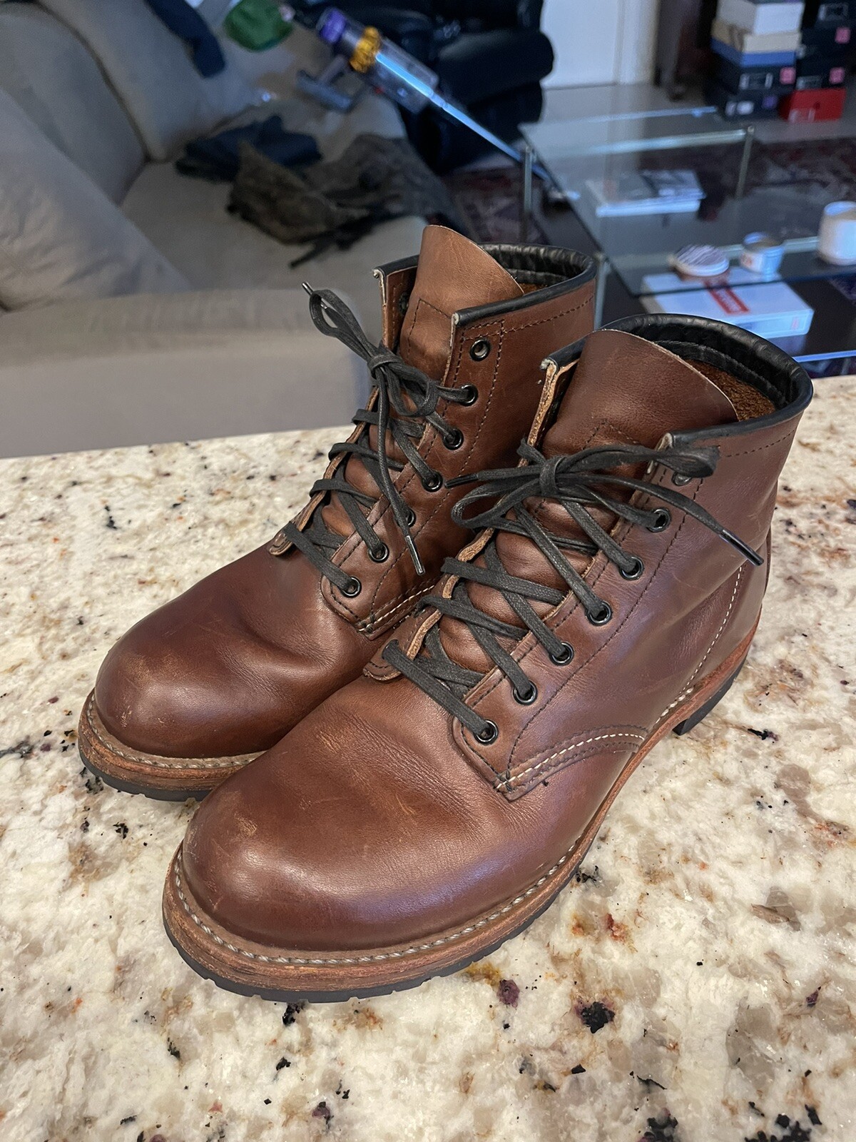 Red Wing Heritage Beckman 9016 6” Boot Cigar Featherstone Leather Size 7D