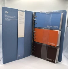 Real Simple Meal Planner Binder W/ Blank Recipe Cards B