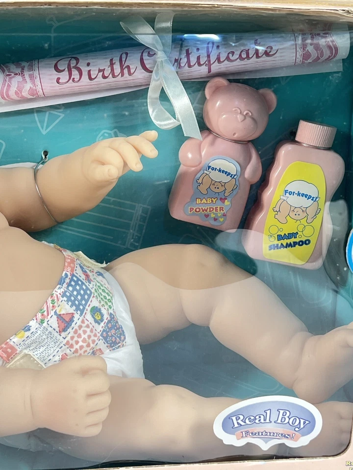 La Newborn Moments by Berenguer 17” Baby Boy Bath Time Anatomically Correct NOS - Image 3 of 4