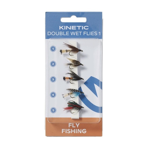 Kinetic Wet Flies Dubble Hook 1 - 5 Nassfliegen, ForellenköDer, KunstköDer KöDer-image