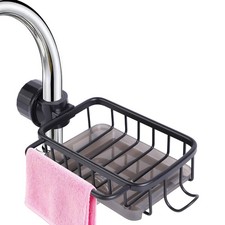 Kitchen Sink Caddy Organizer,Equipped with A Drainage Tray Sponge Holder,Fauc...