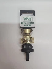 Expert Gardener Metal Female End Garden Hose Mender Repair
