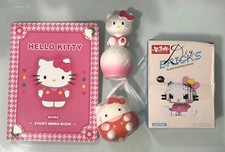 Hello Kitty Bundle Lot   Memo Pad, Squishy, Lamp,  Puzzle Building Figurine