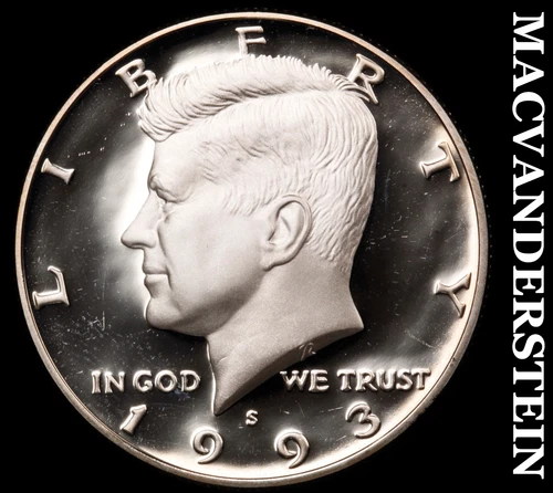 1993-S Silver Kennedy Half Dollar-Choice Gem Proof Lustrous No Reserve #i6692