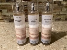 Bath  Body Works  SUNWASHED SANTAL  Fragrance Mist  Lot of 3  FREE SHIPPING