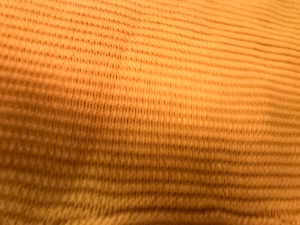 Talbots Mustard Yellow Crew Neck Pullover Sweater 100% Cotton Button Details S - Image 2 of 3